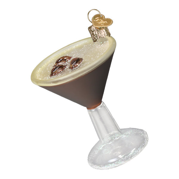 Old World Christmas Espresso Martini Ornament - hand-blown glass Christmas tree ornament (view 3)
