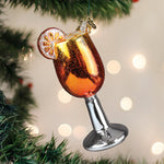 Old World Christmas Aperol Spritz Ornament - hand-blown glass Christmas tree ornament