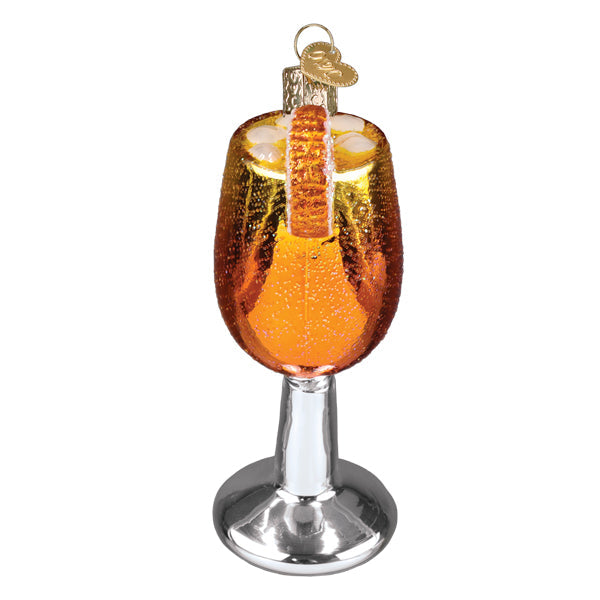 Old World Christmas Aperol Spritz Ornament - hand-blown glass Christmas tree ornament (view 5)
