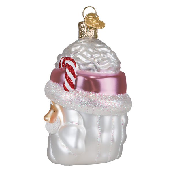 Old World Christmas Papa Noel Mug Ornament - hand-blown glass Christmas tree ornament (view 4)