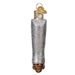 Old World Christmas Glittered Boot Ornament - hand-blown glass Christmas tree ornament (view 4)