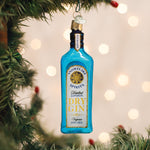 Old World Christmas Gin Bottle Ornament - hand-blown glass Christmas tree ornament