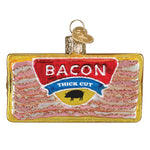 Old World Christmas Pack Of Bacon Ornament - hand-blown glass Christmas tree ornament (view 2)