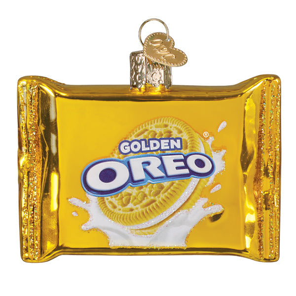Old World Christmas OREO® Golden Sandwich Cookies Ornament - hand-blown glass Christmas tree ornament (view 2)