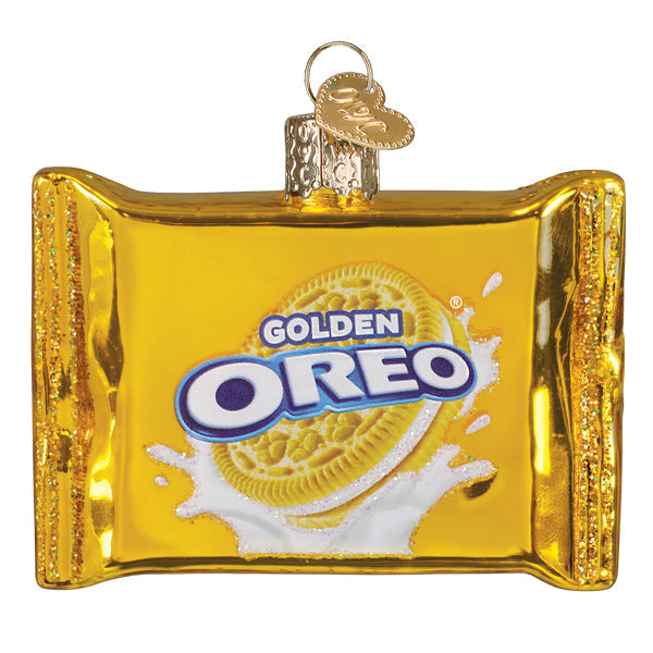 Old World Christmas OREO® Golden Sandwich Cookies Ornament - hand-blown glass Christmas tree ornament (view 3)