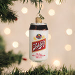 Old World Christmas Schlitz Beer Can Ornament - hand-blown glass Christmas tree ornament