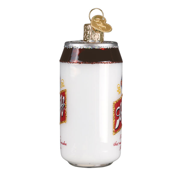 Old World Christmas Schlitz Beer Can Ornament - hand-blown glass Christmas tree ornament (view 4)