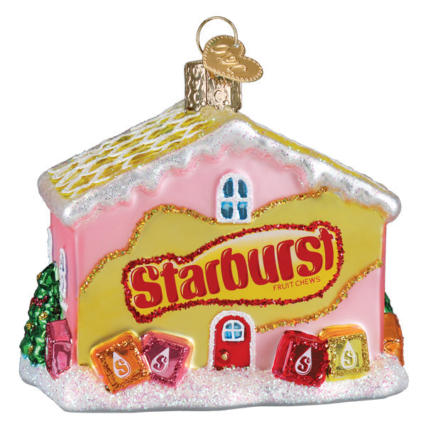 Old World Christmas Starburst Cottage Ornament - hand-blown glass Christmas tree ornament (view 2)