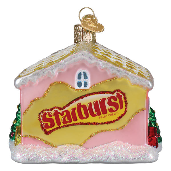 Old World Christmas Starburst Cottage Ornament - hand-blown glass Christmas tree ornament (view 3)