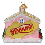 Old World Christmas Starburst Cottage Ornament - hand-blown glass Christmas tree ornament (view 3)