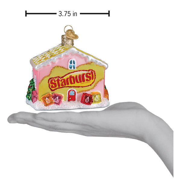 Old World Christmas Starburst Cottage Ornament - hand-blown glass Christmas tree ornament (view 5)