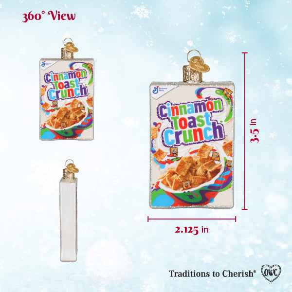 Cinnamon Toast Crunch Box Ornament