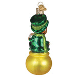 Old World Christmas Lucky The Leprechaun Ornament - hand-blown glass Christmas tree ornament (view 4)