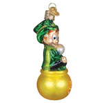 Old World Christmas Lucky The Leprechaun Ornament - hand-blown glass Christmas tree ornament (view 3)
