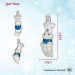 Old World Christmas Pillsbury Doughboy Ornament - hand-blown glass Christmas tree ornament (view 5)