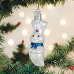 Old World Christmas Pillsbury Doughboy Ornament - hand-blown glass Christmas tree ornament