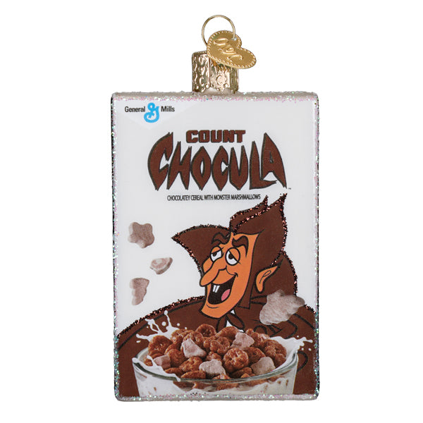 Old World Christmas Count Chocula Box Ornament - hand-blown glass Christmas tree ornament (view 3)