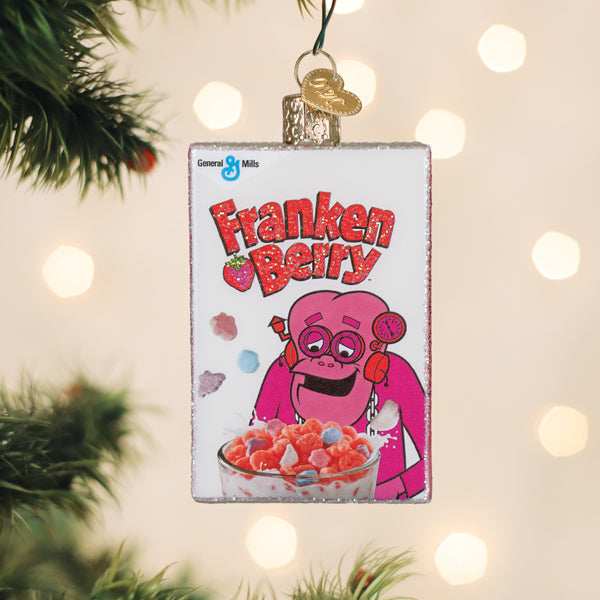 Old World Christmas Franken Berry Box Ornament - hand-blown glass Christmas tree ornament