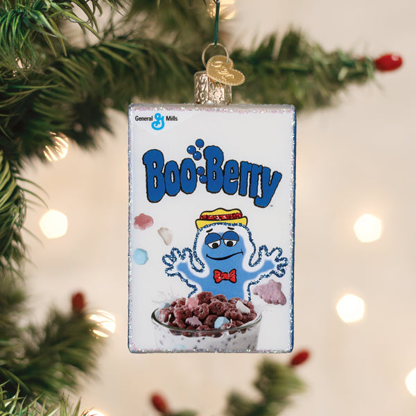Old World Christmas Boo Berry Box Ornament - hand-blown glass Christmas tree ornament