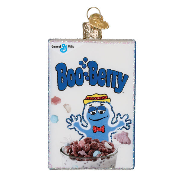 Old World Christmas Boo Berry Box Ornament - hand-blown glass Christmas tree ornament (view 3)