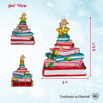 Old World Christmas Book Club Tree Ornament - hand-blown glass Christmas tree ornament (view 6)