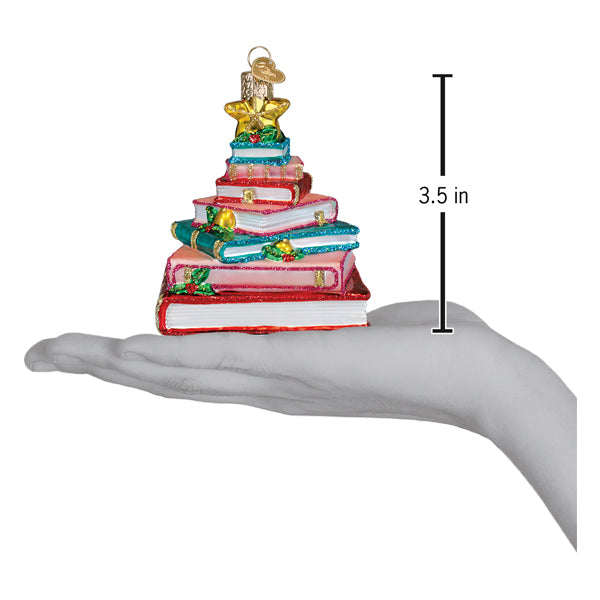 Old World Christmas Book Club Tree Ornament - hand-blown glass Christmas tree ornament (view 5)