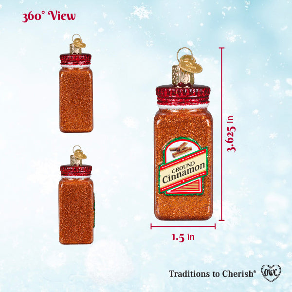 Old World Christmas Cinnamon Seasoning Ornament - hand-blown glass Christmas tree ornament (view 6)