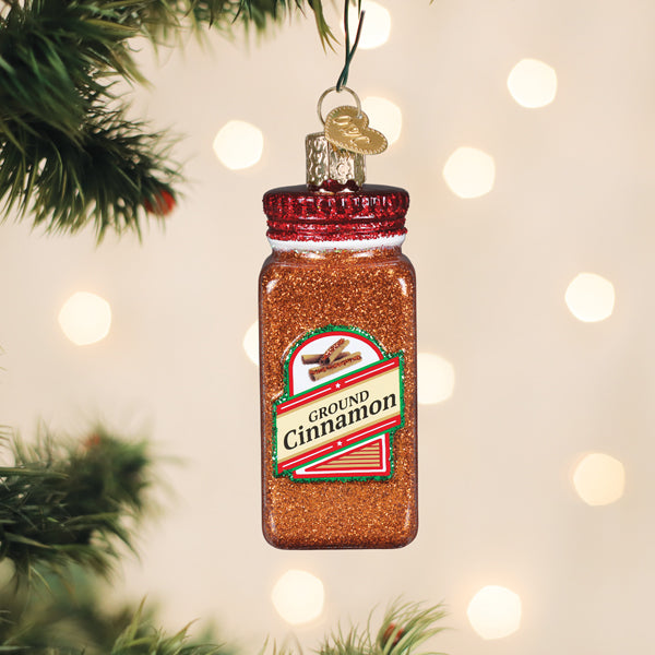 Old World Christmas Cinnamon Seasoning Ornament - hand-blown glass Christmas tree ornament