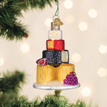 Old World Christmas Cheese Tower Ornament - hand-blown glass Christmas tree ornament