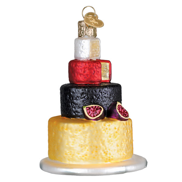 Old World Christmas Cheese Tower Ornament - hand-blown glass Christmas tree ornament (view 4)
