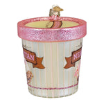 Old World Christmas Neapolitan Ice Cream Pint Ornament - hand-blown glass Christmas tree ornament (view 4)