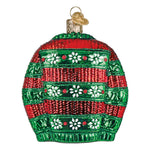 Old World Christmas Yippee Ki Yay Sweater Ornament - hand-blown glass Christmas tree ornament (view 3)