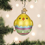 Old World Christmas Chick In Easter Egg Ornament - hand-blown glass Christmas tree ornament