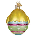 Old World Christmas Chick In Easter Egg Ornament - hand-blown glass Christmas tree ornament (view 3)