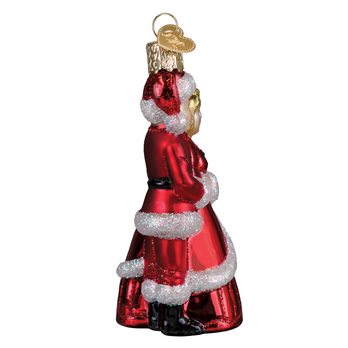 Old World Christmas Dreaming Of Snowfall Ornament - hand-blown glass Christmas tree ornament (view 4)