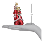 Old World Christmas Dreaming Of Snowfall Ornament - hand-blown glass Christmas tree ornament (view 5)