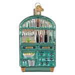 Old World Christmas Cabinet Of Cheers Ornament - hand-blown glass Christmas tree ornament (view 2)