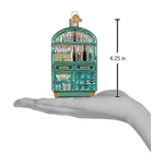 Old World Christmas Cabinet Of Cheers Ornament - hand-blown glass Christmas tree ornament (view 5)