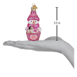 Old World Christmas Snow Baby Cupcake Girl Ornament - hand-blown glass Christmas tree ornament (view 5)