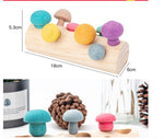 Simulation Mushroom Picking Game Wooden Toys - Cindi Book