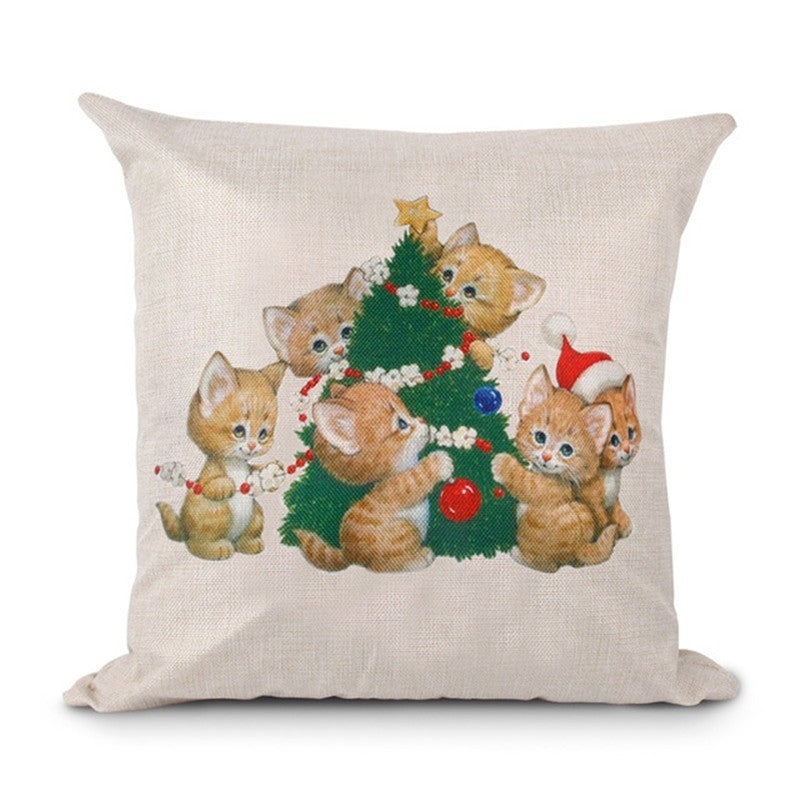 Christmas Hot-selling Home Sofa Office Creative Linen Pillowcase - Cindi Book