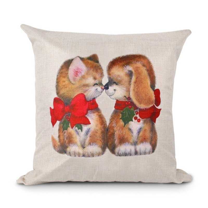 Christmas Hot-selling Home Sofa Office Creative Linen Pillowcase - Cindi Book