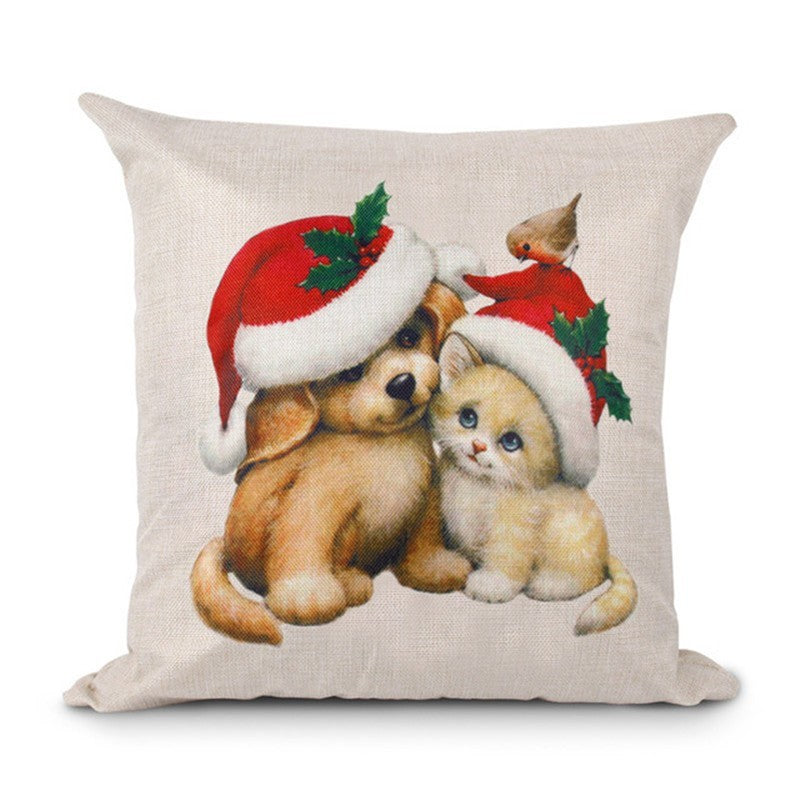 Christmas Hot-selling Home Sofa Office Creative Linen Pillowcase - Cindi Book