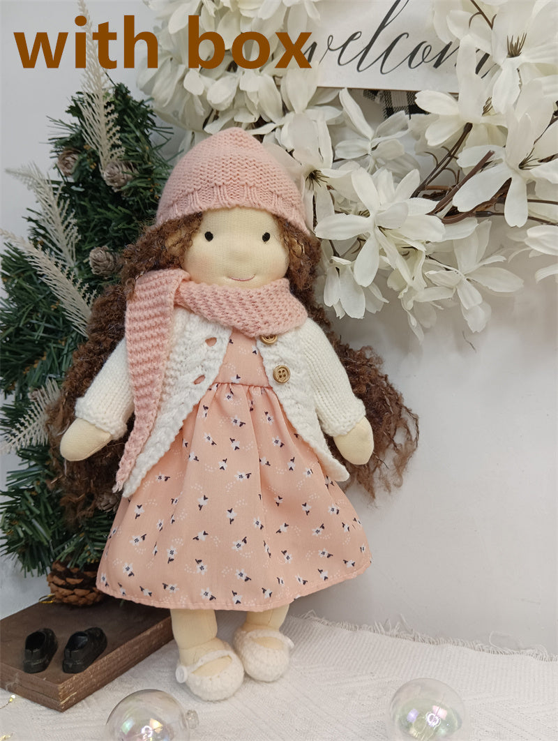 Handmade Plush Doll Golden Curly Girl Finished Product - Cindi Book