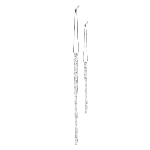 Old World Christmas Clear Glass Icicles Set Of 24 Ornament - hand-blown glass Christmas tree ornament (view 3)