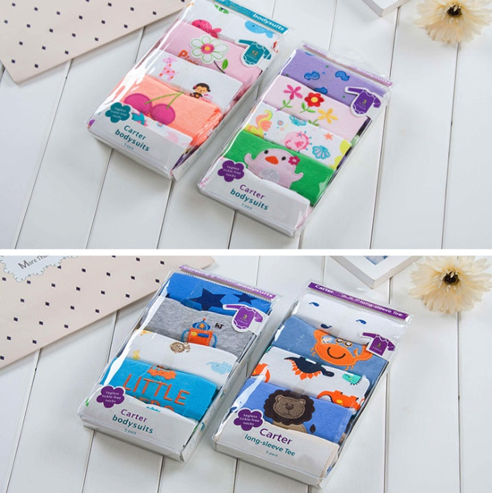 Long-sleeved triangle robe baby onesies cotton romper bag fart clothes baby children's clothing autumn - Cindi Book