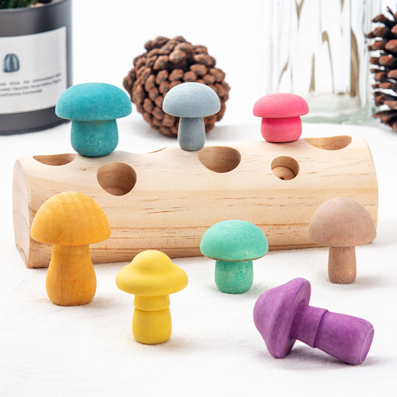 Simulation Mushroom Picking Game Wooden Toys - Cindi Book