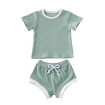 Baby Girl Boy Clothes Short Sleeve Top T shirt Shorts - Cindi Book