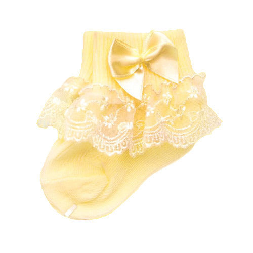 BOW LACE baby socks - Cindi Book