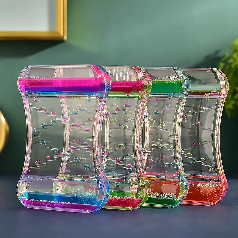 Creative Cruise Fluid Liquid Hourglass Quicksand Timer 2024 Ins Living Room Office Ornaments Desk Table Decorations Home Decor - Cindi Book